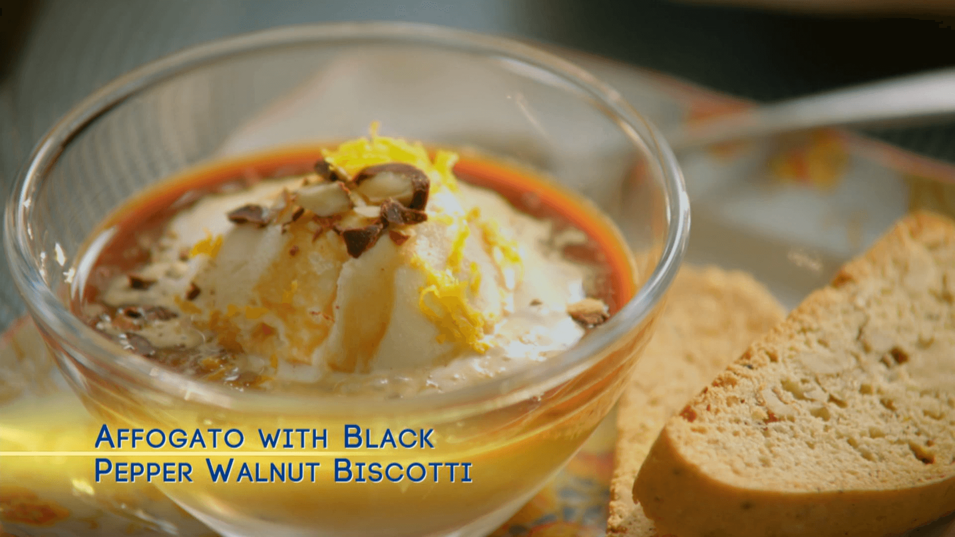 Affogato With Biscotti