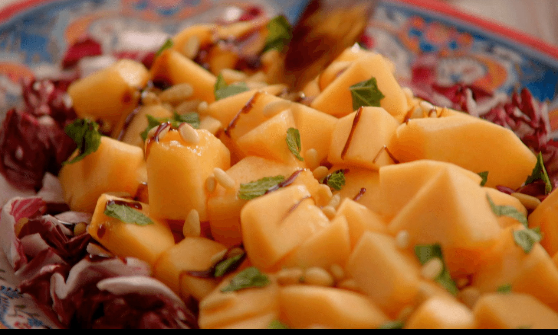 Cantaloupe and Radicchio Salad