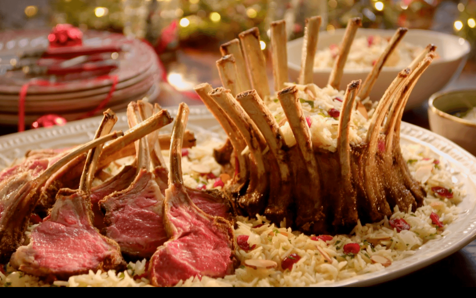 Crown Roast of Lamb with Mint and Green Onion Pesto