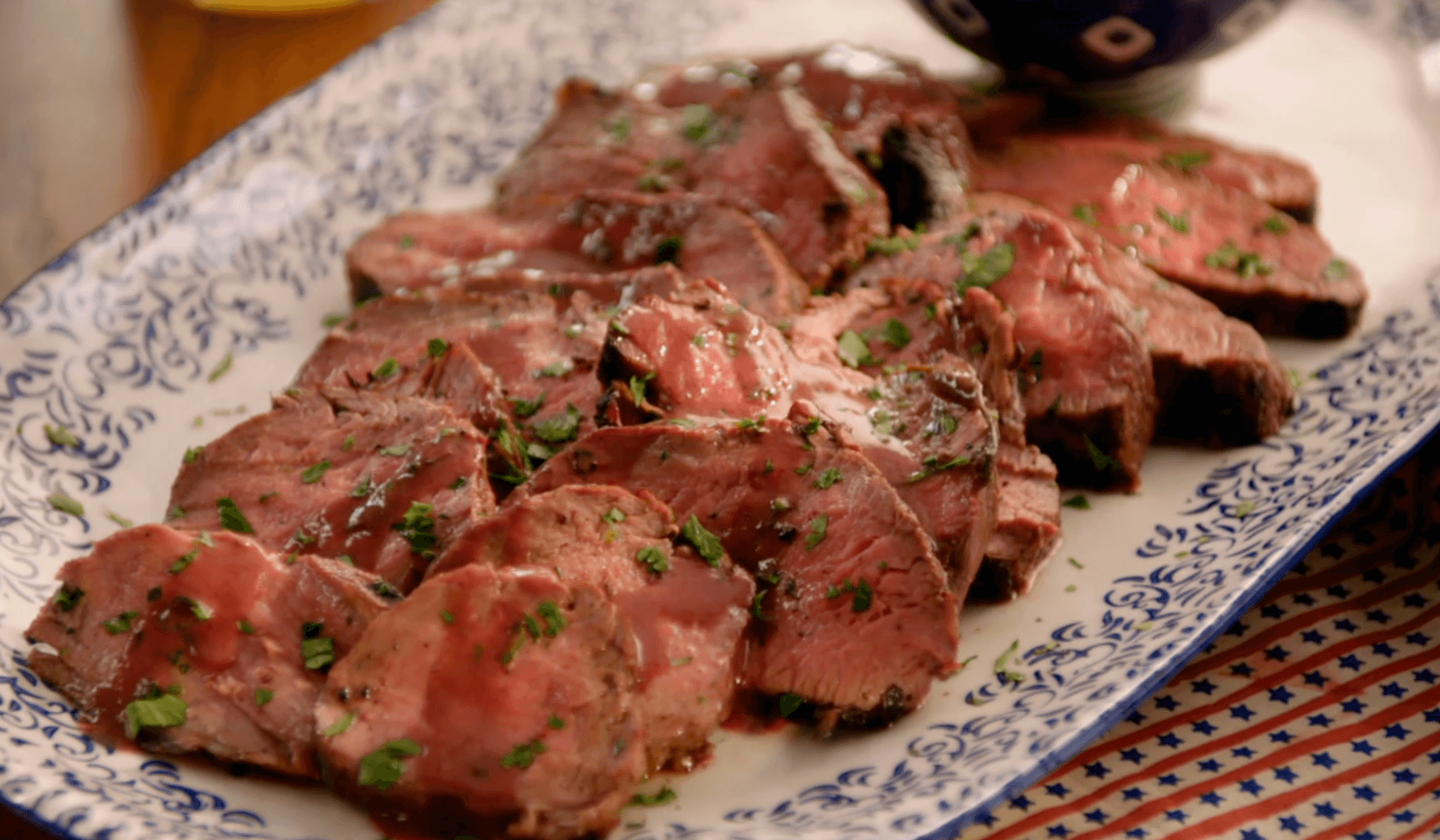 Marinated Tri-Tip in Red Wine and Herbs