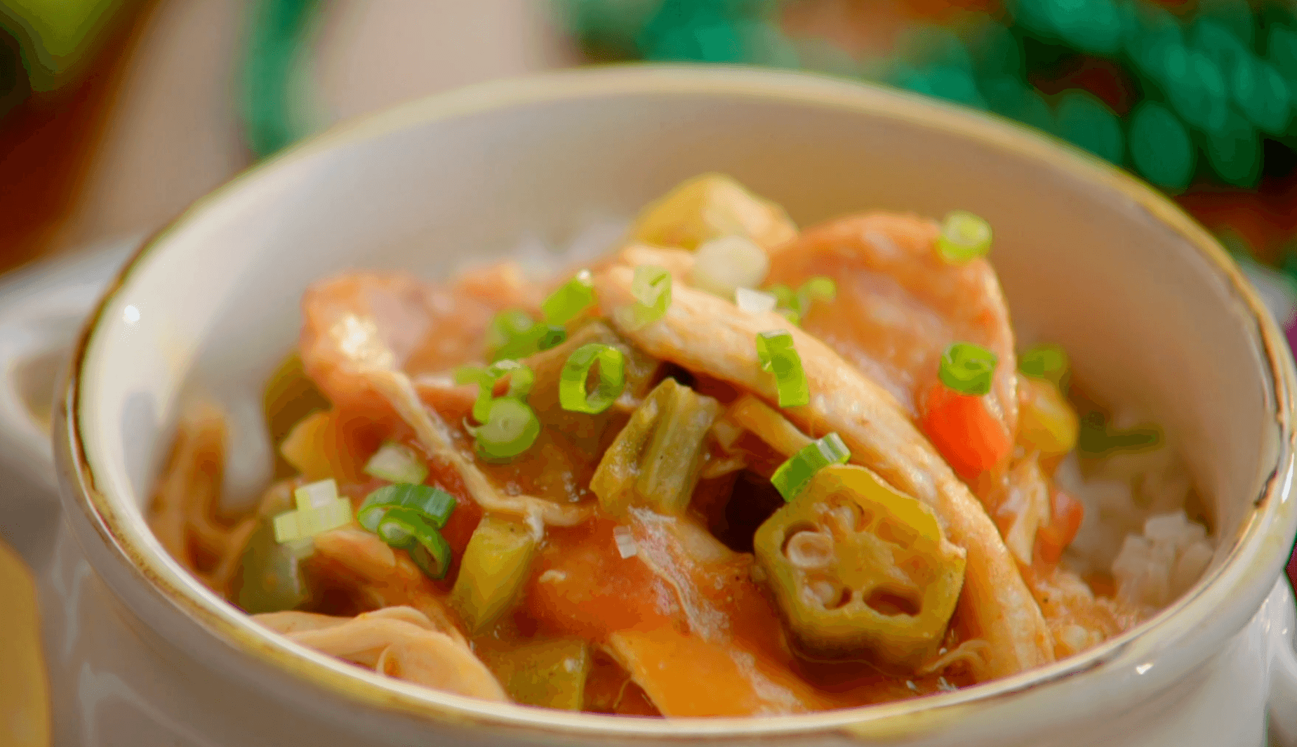 Quick Rotisserie Chicken Gumbo
