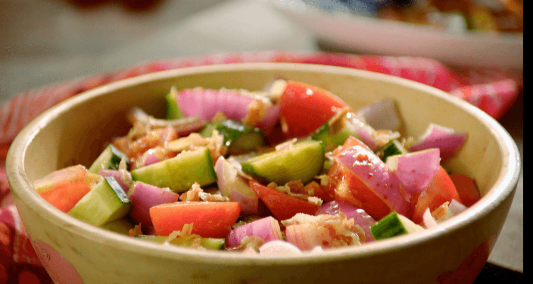 Tomato Salad with Pancetta Crisps