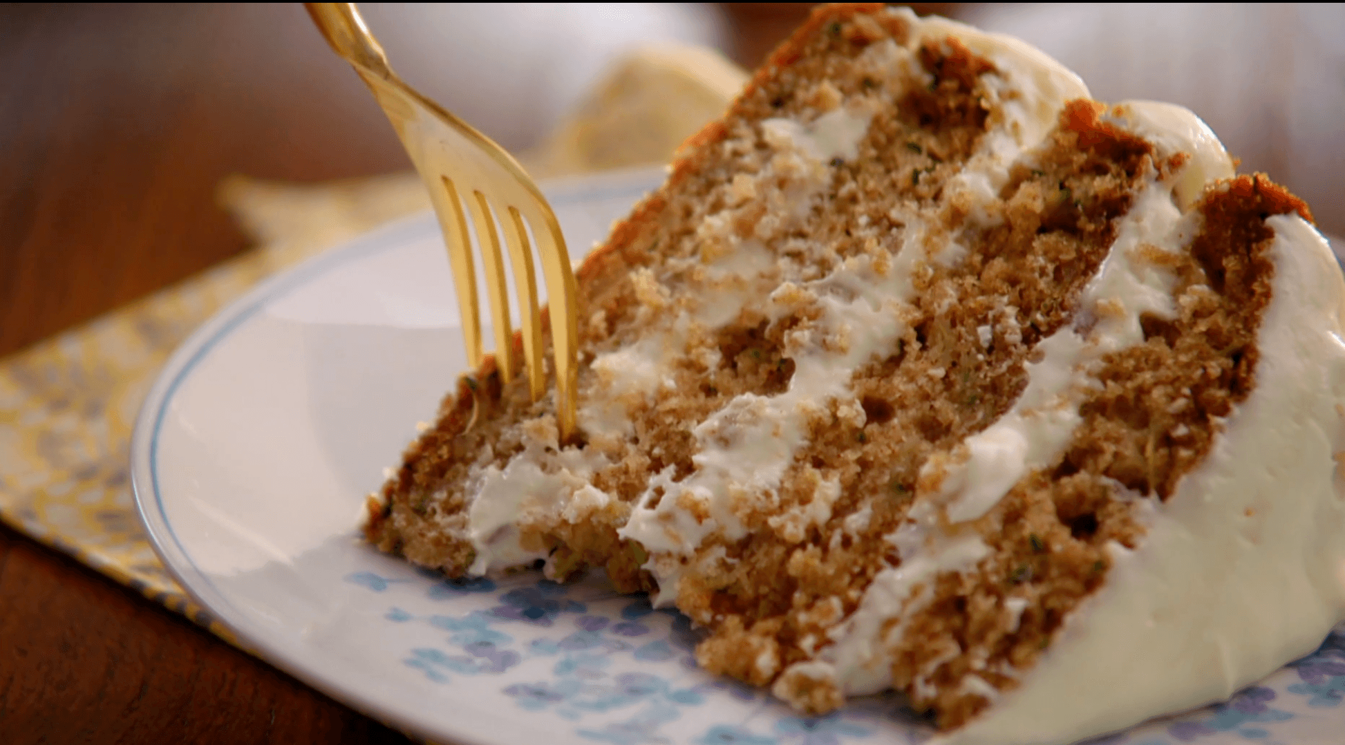 Zucchini and Ginger Naked Cake with Ginger Cream Cheese Frosting